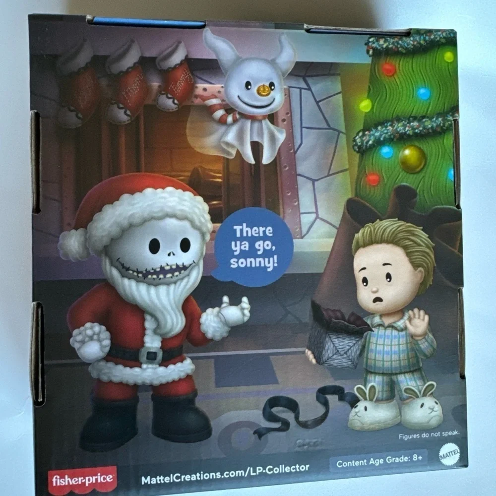 Nightmare Before Christmas Little People Santa Jack Skellington & Zero